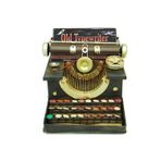 Hedivio Dekoratif Metal Daktilo Biblo Vintage Hediyelik