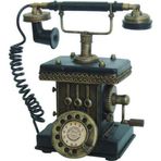 Hedivio Dekoratif Metal Telefon Kumbaralı Kumbara Biblo Hediyelik