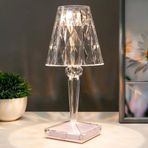 Hedivio Kristal Led Şarjlı Masa Üstü Lamba