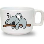 Hediyara Koala Baskılı Seramik Beyaz Kahve Kupası - 199 ml