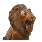 Hediye Bahçesi Ahşap Aslan Figürü 50 cm