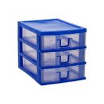 Hediye Bahçesi Mini 3 Çekmeceli Komidin Organizer - Renkli - 1 Adet - Belirtilmemiş