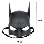 Hediye Bahçesi Siyah Çocuk Batman Maskesi Lastikli