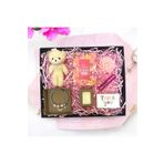 hediye butik Kişiye Özel Hediye Seti Hediye Kutusu Charm Bileklik & Ayıcık & Defter & Parfüm Şişesi & Lotus Mum
