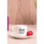 Hediye Dükkanı Dost Kelime Anlamı Porselen Türk Kahvesi Fincanı