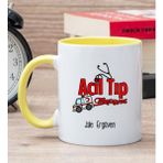 Hediye Dükkanı Kişiye Özel Acil Tıp Teknisyeni Sarı Kupa Bardak