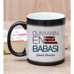 Hediye Dükkanı Kişiye Özel Dünyanın En İyi Babası Sihirli Kupa Bardak