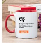 Hediye Dükkanı Kişiye Özel Eş Kelime Anlamı Kırmızı Kupa