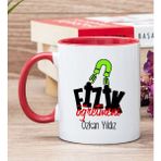 Hediye Dükkanı Kişiye Özel Fizik Öğretmeni Kırmızı Kupa