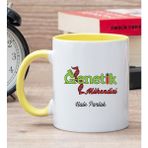 Hediye Dükkanı Kişiye Özel Genetik Mühendisi Sarı Kupa Bardak