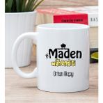 Hediye Dükkanı Kişiye Özel Maden Mühendisi Beyaz Kupa Bardak