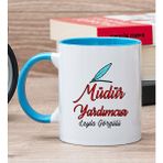 Hediye Dükkanı Kişiye Özel Müdür Yardımcısı Mavi Kupa