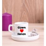Hediye Dükkanı Kişiye Özel Sevgililere Özel Isim Yazılı Concept Türk Kahvesi Fincanı