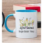 Hediye Dükkanı Kişiye Özel Sınıf Öğretmeni Mavi Kupa