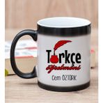 Hediye Dükkanı Kişiye Özel Türkçe Öğretmeni Sihirli Kupa Bardak