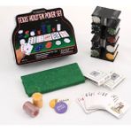 Hediye Filesi Texas Poker Seti 200 Chip + 2 Deste Iskambil Kağıdı Özel Teneke Kutusunda