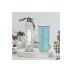 Hediye Kesesi Kişiye Özel Peluş Kılıflı Cam Matara 750 Ml