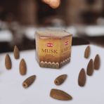 Hediye Kesesi Misk (Musk) Geri Akış Şelale 40'lı Tütsü Mumu - Renkli