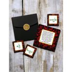 Hediye Kombini Sevgiliye Lüks Mühürlü Zarfta Aşk Mektubu Anlamlı, Romantik Hediye Kartları Aşk Kartpostal 1MKTP1C