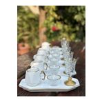 Hediye Köşkü Altıgen Sunumlu 24 parça Full Set Kahve Sunum Seti