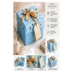 Hediye Kutusu Açık Mavi Kare 1 Adet K-8757 Küçük Boş Hediye Kutusu Sevgiliye Özel Kurdelalı Kutu Karton Kutu 9X9cm