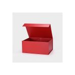 Hediye Kutusu Büyük XL 44x32x20 cm Kırmızı Lamine Mıknatıslı Kapak