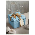 Hediye Kutusu Kare 1 Adet K-8757 Küçük Boş Hediye Kutusu Sevgiliye Özel Kurdelalı Kutu Karton Kutu Hatıra Kutusu 9X9cm