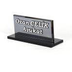 Hediye Marketi17 Gümüş Kabartma Ekonomik Isimlik Kristal Masa Isimlik