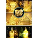 Hediye Ofisi Peri LED Işık 300 cm (Sarı) Pilli + 15 Adet Küçük Mandal