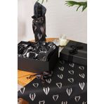 Hediye Paketleme Kağıdı,Çeyiz Damat Bohça Paketi: 30 Adet Yüksek Kaliteli Özel Damat Baskılı Pelur 30gr. Siyah Pelur Kağıtlarımızla Şık Çeyizler Hazırlayın 34*48CM