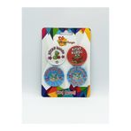 Hediye Panayırı Kitap Okuma Rozetleri 4’lü Set | Kitap Kurdu & Okuma Şampiyonu | 44 mm Metal Yerli Üretim - Set 4