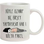 Hediye Rengi İsme Özel Tembel Temalı Kupa Bardak