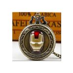 Hediye Sahibi Kişiye Özel Marvel İron Man Quartz Steampunk Vintage Köstekli Saat