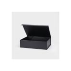 Hediye - Saklama Kutusu Büyük Xxl 50x34x14.5 Cm Siyah Lamine Mıknatıslı Kapak