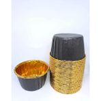 Hediye Sep Siyah Gold Muffin Cupcake Kalıbı Kek Kapsülü 25'Li