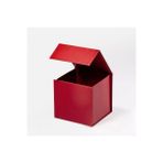 Hediye Takı Kutusu S 12x12x12 cm Kırmızı Lamine Mıknatıslı Kapak