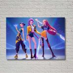 Hediye Vakti Anime K-Pop Temalı Dekoratif Duvar Posteri - 50 x 70 - Çok Renkli