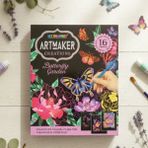 Hediye Vakti Artmaker Magnificent Mandalas Kazımalı Boyama Seti – 16 Panel, Şablon ve Kalemli Mandala Scratch Art Kit - Sarı - boyama kitapları