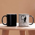 Hediye Vakti Atatürk Tasarımlı Kişiye Özel Sihirli Kupa