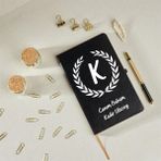 Hediye Vakti Babaya Özel Deri Kaplı Defter - Siyah