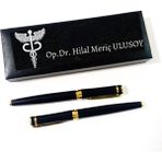 Hediye Vakti Doktorlara Özel 2'li Roller ve Dolma Kalem Seti - Gümüş - tükenmez - 15