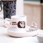 Hediye Vakti Gümrük Müşavirlerine Özel Isim & Ünvan Yazılı Türk Kahve Fincanı – Hediyelik Tekli Fincan - Beyaz - 90 ml