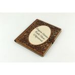 Hediye Vakti Kişiye Özel Ahşap Desenli Akordiyon Defter