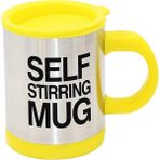 Hediye Vakti Kişiye Özel Kendini Karıştıran Mikser Kupa Termos Bardak Sarıi - Self Stirring Mug