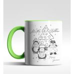 Hediye Zengini Kişiye Özel Yeni Yıl Greetings Tasarımlı Yeşil Kupa - 200 ml - 1 Adet - Beyaz - Yeşil