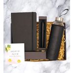 Hediyebiziz HEDİYE KUTUSU - DEFTER & KALEM & CAM MATARA