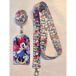 Hediyebum Çiçekli Minnie Boyun Askısı Yoyo ve Dik Kartlık Set