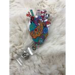 Hediyebum Otantik Motifli Kalp Yoyo Kartlık
