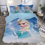 Hediyechy Frozen Queen Temalı Baskılı Çift Kişilik Nevresim Takımı - Renkli - 200 x 220 cm
