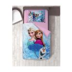 hediyechy Hediye Nevresim Frozen Elsa 3d Baskılı Tek Kişilik Nevresim Takımı Çarşafsız